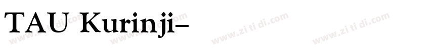 TAU Kurinji字体转换